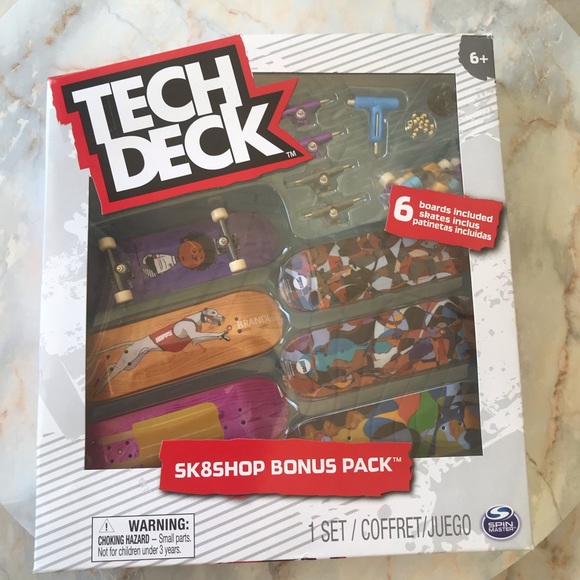 Tech Deck Sk8shop Bonus Pack 6 Skateboards NEW Fingerboards - Picture 8 of 8
